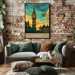 Big Ben London Travel Enthusiast's Classic Spirit Travel Poster