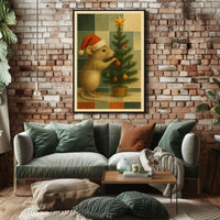 Christmas Mouse Decorating Poster