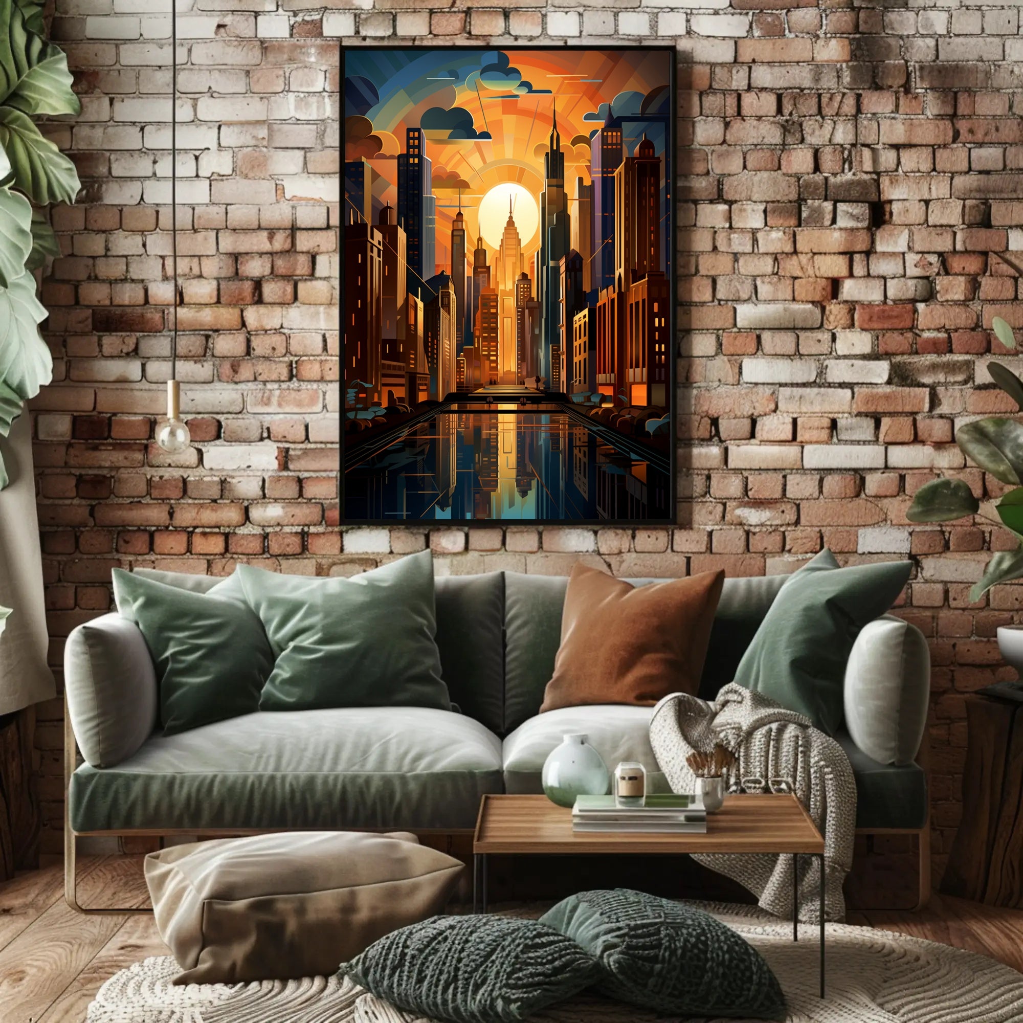 Urban Sunrise Poster PosterGoat