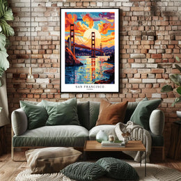 San Francisco Sunset Poster