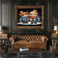 Winter Wonderland Bears Poster