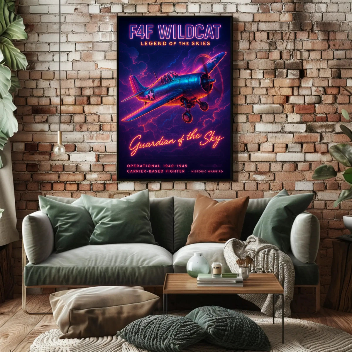 F4F Wildcat Legend of the Skies Poster