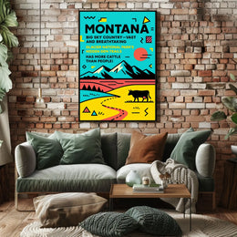 Montana Big Sky Country Poster
