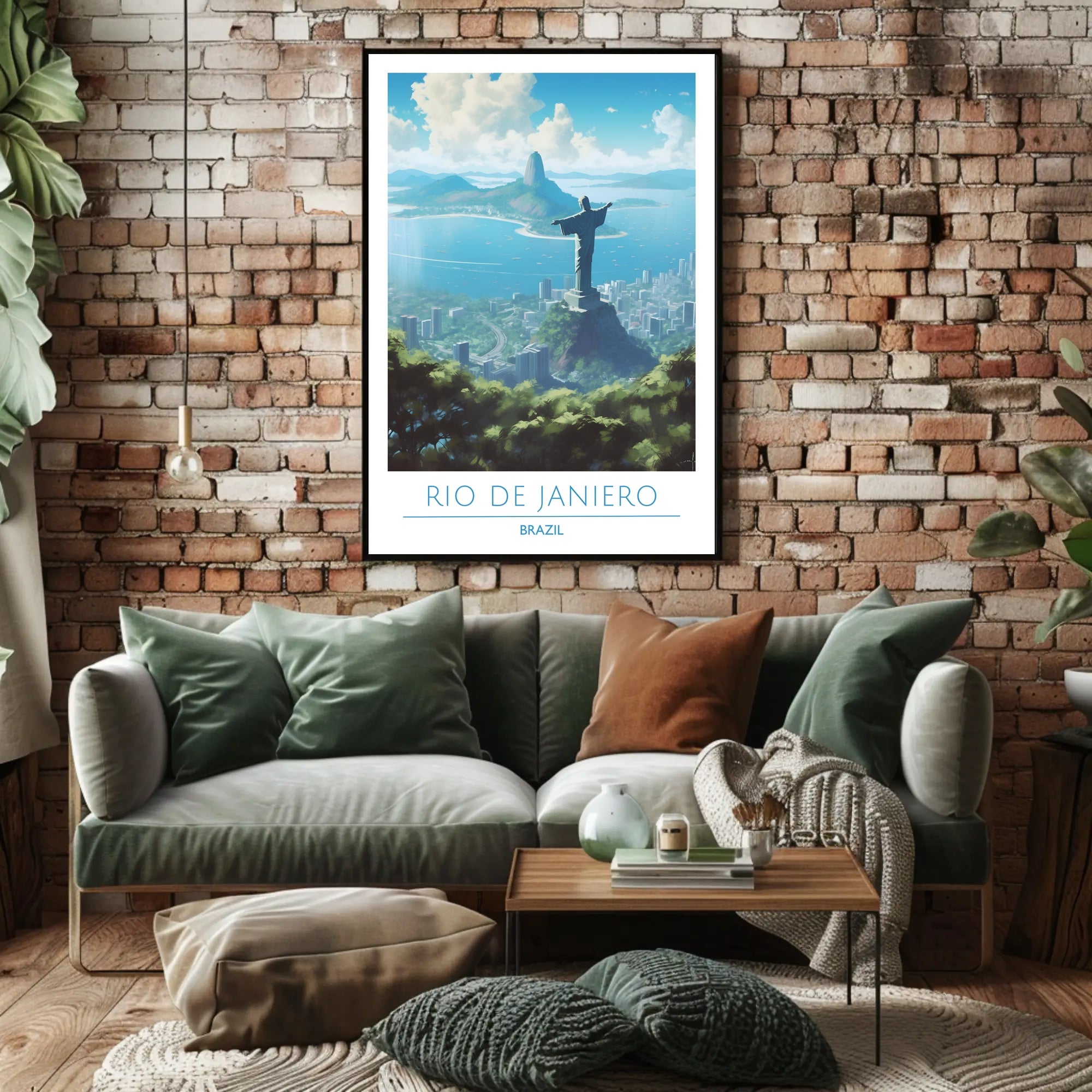 Rio de Janeiro Christ the Redeemer Travel Poster