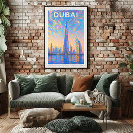 Dubai Skyline Poster