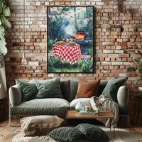 summer barbecue scene Poster