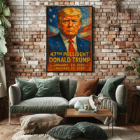 Donald Trump 47th President Poster