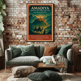 Amadiya Home to the Three Wise Men Poster