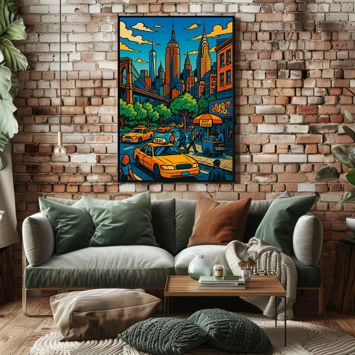 New York City Poster Vibrant Urban Vibe For NYC Lovers