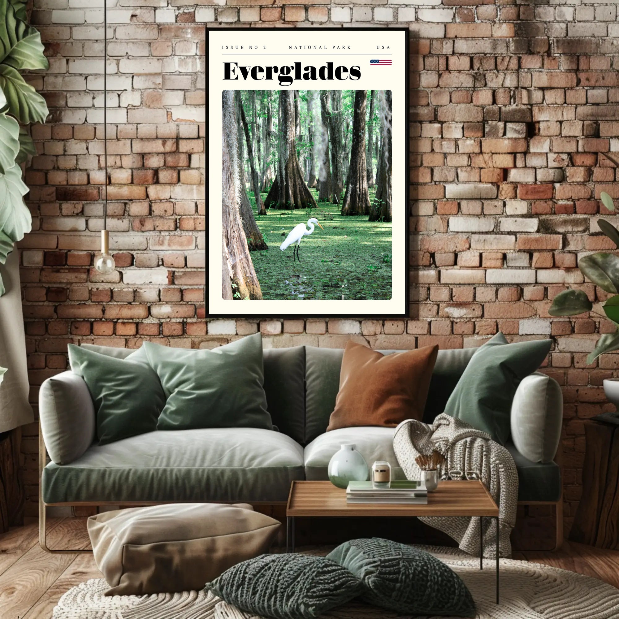 Everglades National Park Travel Poster Scenic Print