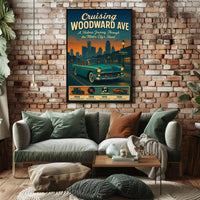 Cruising Woodward Ave Poster PosterGoat