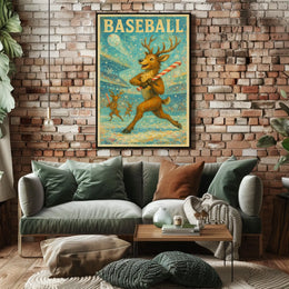 Winter Baseball Fantasy Poster