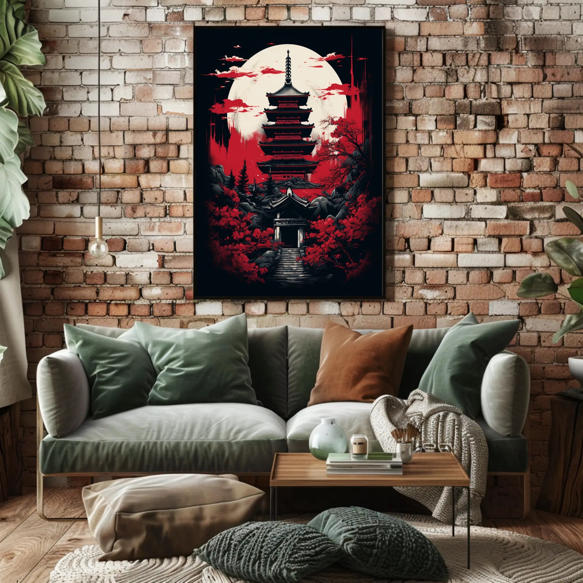 Moonlit Pagoda Poster