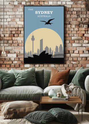 Visit Sydney Australia Travel Poster