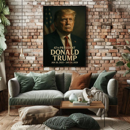Donald Trump 47th President Poster