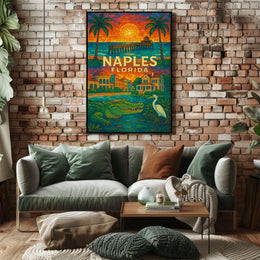 Vibrant Naples, Florida Poster