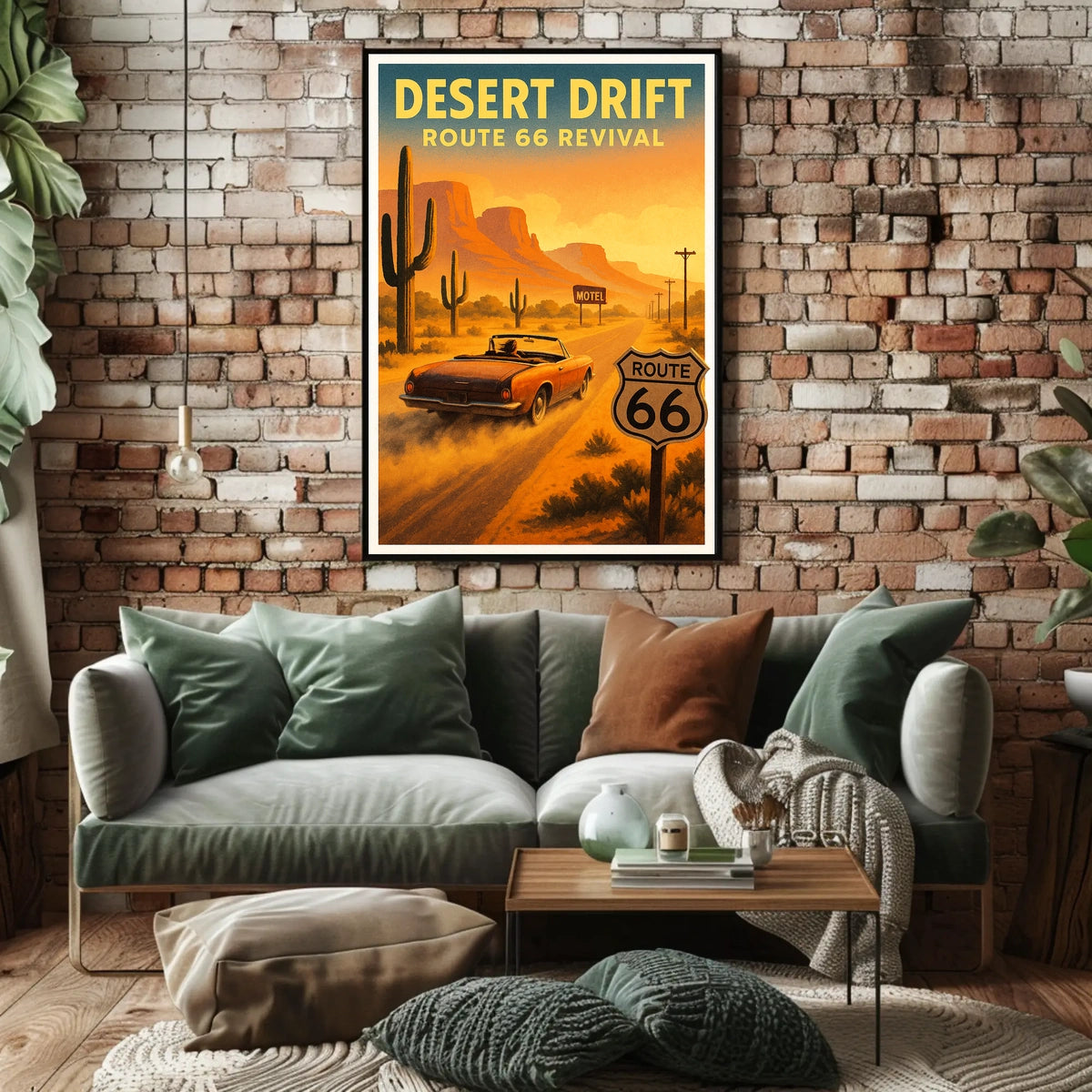 Desert Drift Route 66 Revival Poster