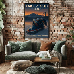 Lake Placid 1932 Winter Olympics Poster