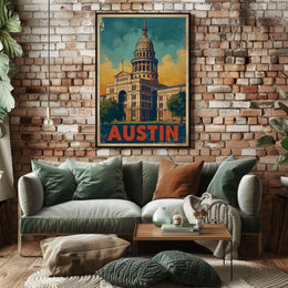 Austin Capitol Poster