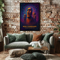 Moai Guardians Echoes Of Rapa Nui Poster
