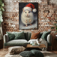Festive Hamster Delight Poster