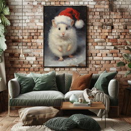 Festive Hamster Delight Poster