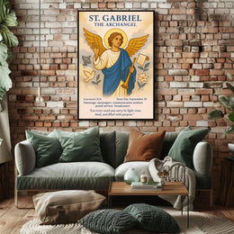 St. Gabriel the Archangel Poster PosterGoat