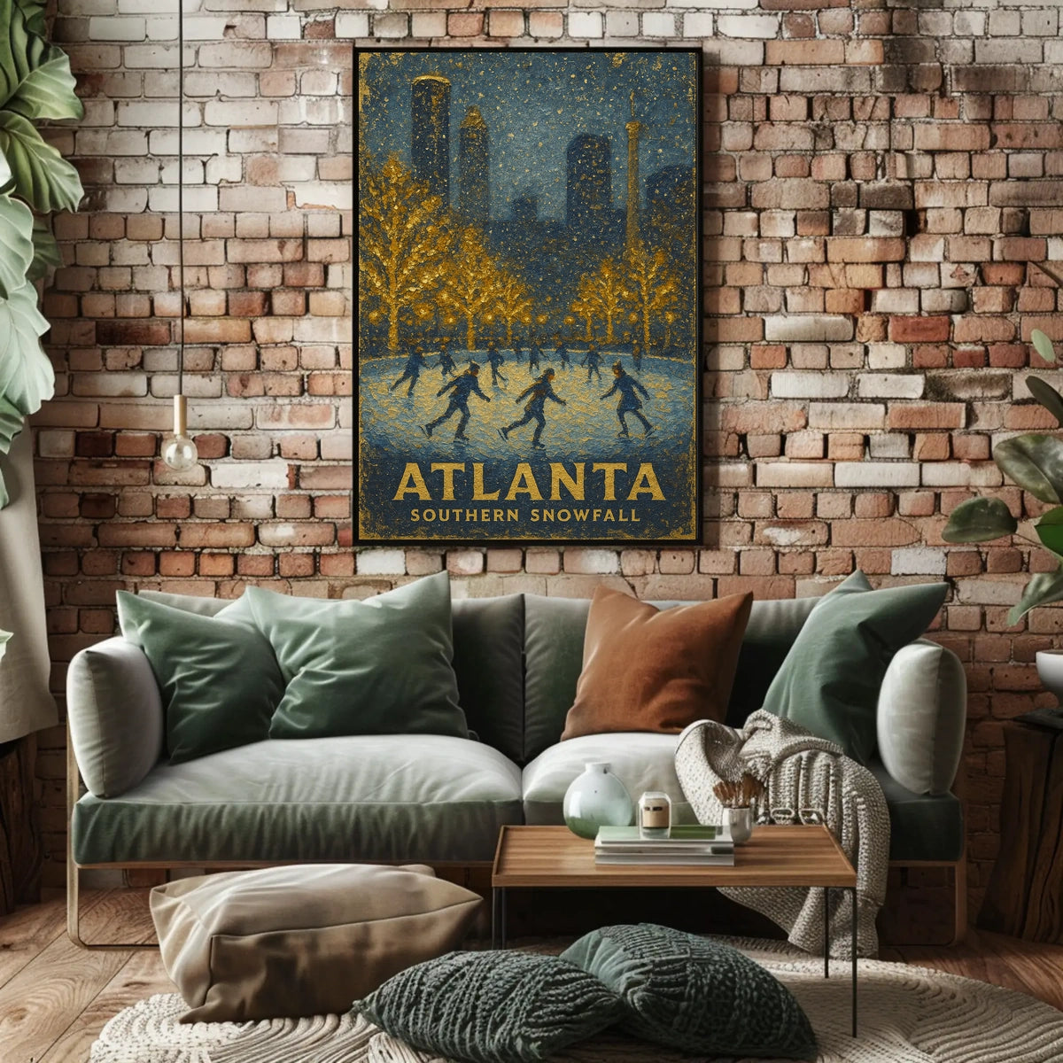 Atlanta Southern Snowfall Poster
