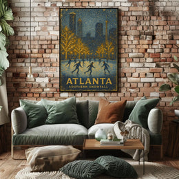 Atlanta Southern Snowfall Poster