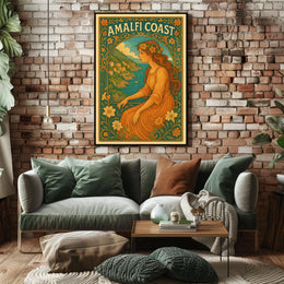 Amalfi Coast Vintage Vintage Poster