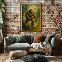 Bigfoot Forest Samurai Poster