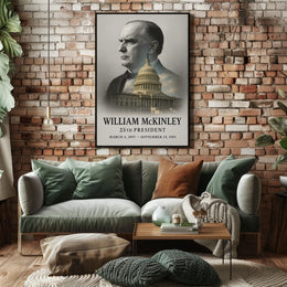 William McKinley 25th President of the United States Reflections Poster
