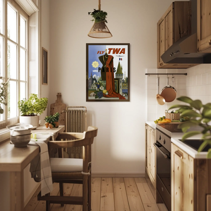 Fly TWA Paris Poster