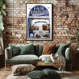 Flushing Centennial 1937 Vintage Architecture Poster Print