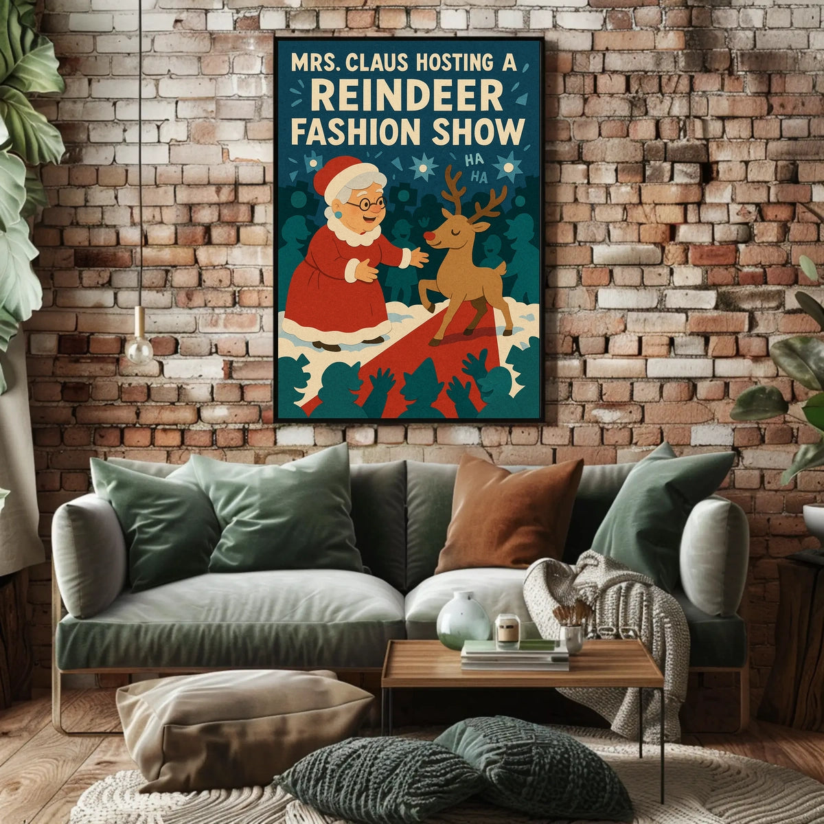 Mrs. Claus Hosts a Reindeer Fashion Show Poster
