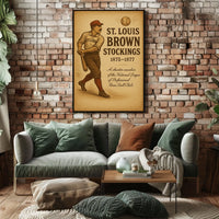 St. Louis Brown Stockings 1875-1877 Poster