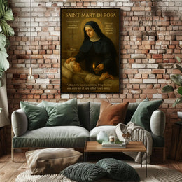 Saint Mary Di Rosa Inspirational Vintage Motivational or Quote Poster