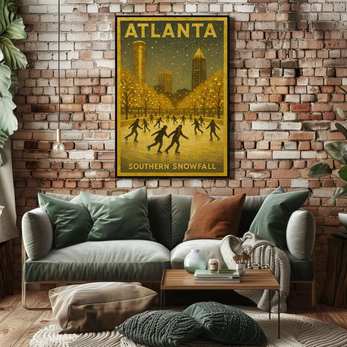 Atlanta Southern Snowfall Poster