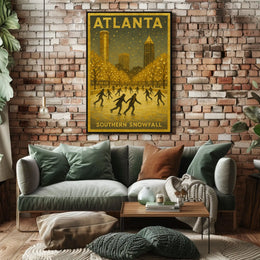 Atlanta Southern Snowfall Poster