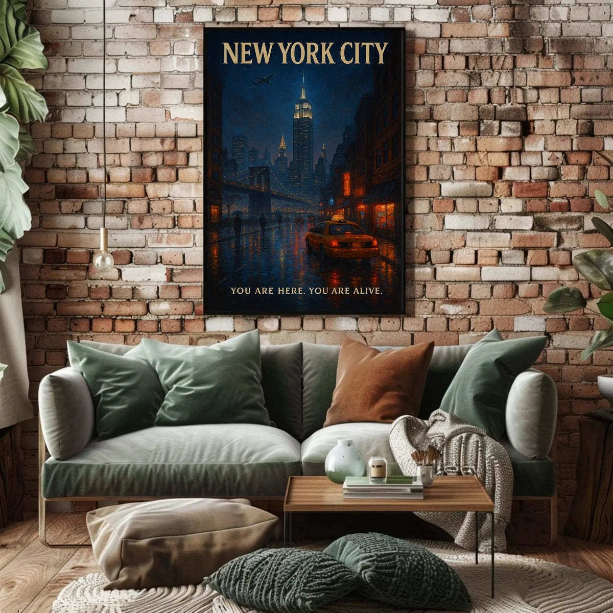 New York City You Are Here. You Are Alive Poster