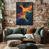Cosmic Vortex Abstract Ethereal Art Space or Astronomy Poster PosterGoat