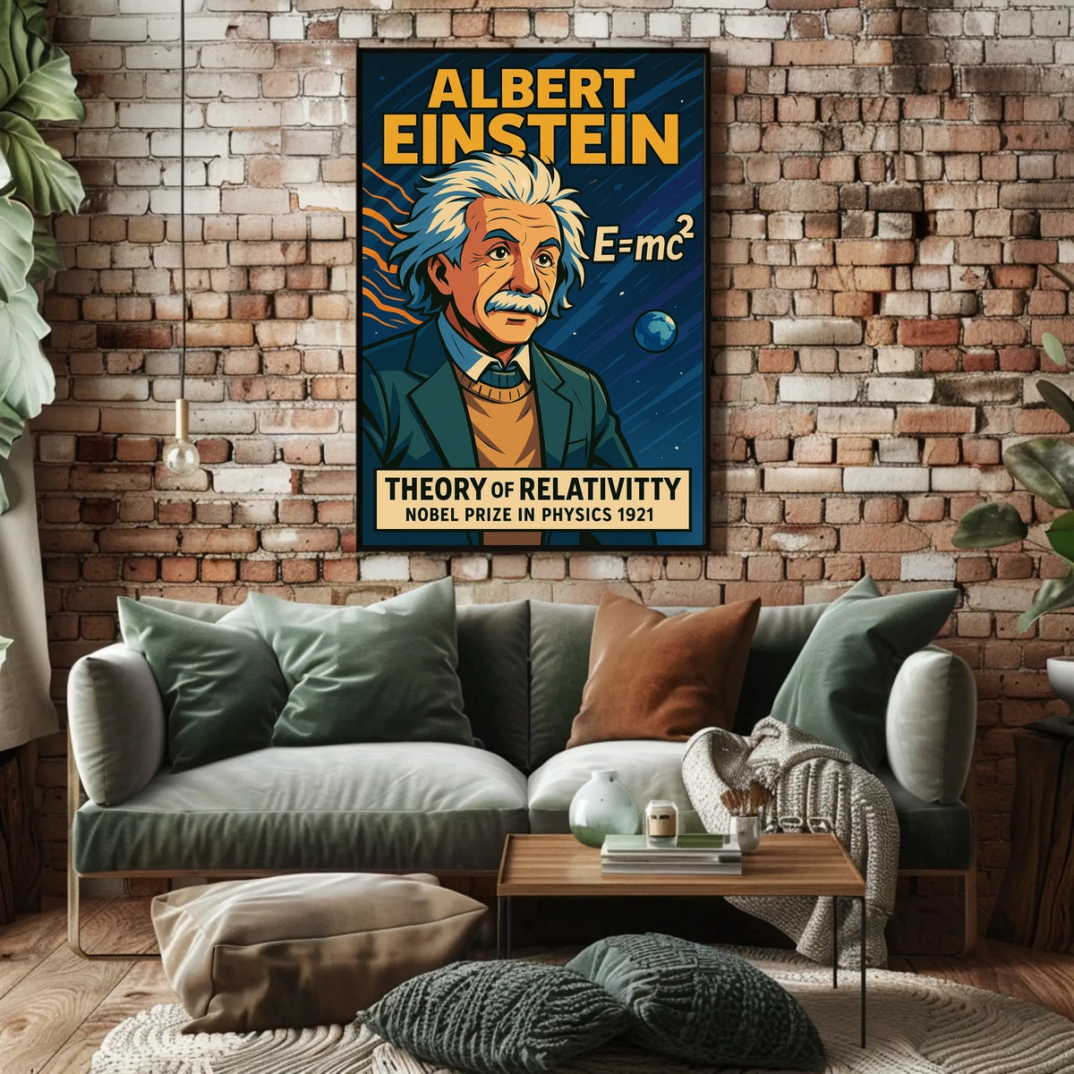 Albert Einstein Theory Of Relativity Poster