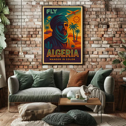 Algeria Vintage Travel Adventure Retro Desert Exploration Travel Poster PosterGoat