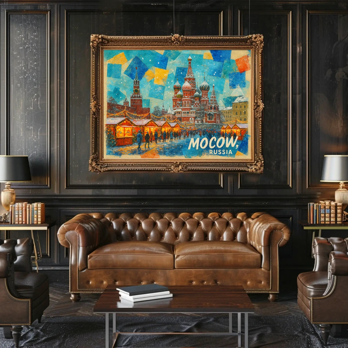 Moscow Winter Market Poster