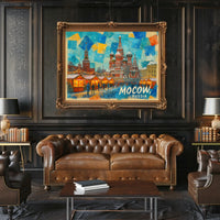 Moscow Winter Market Poster