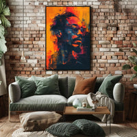 Vibrant Abstract Portrait Abstract Poster