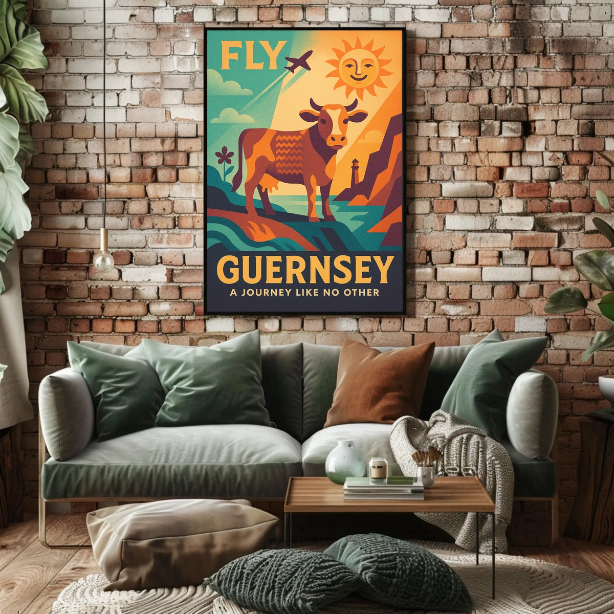Fly to Guernsey Poster