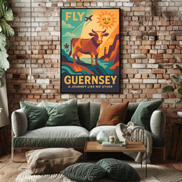 Fly to Guernsey Poster
