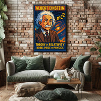 Einstein Relativity Collectors Vintage Poster