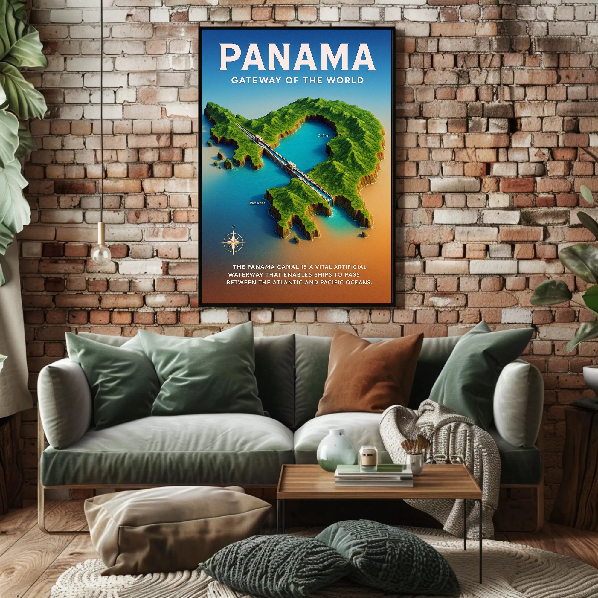 Panama Gateway of the World Poster PosterGoat